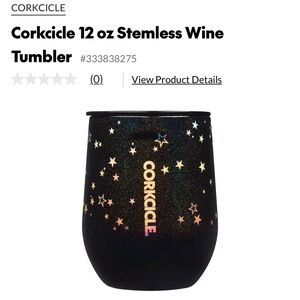 EUC Corkcicle 12 oz Stemless Wine Tumbler